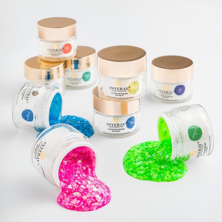 Żele kolorowe i brokatowe