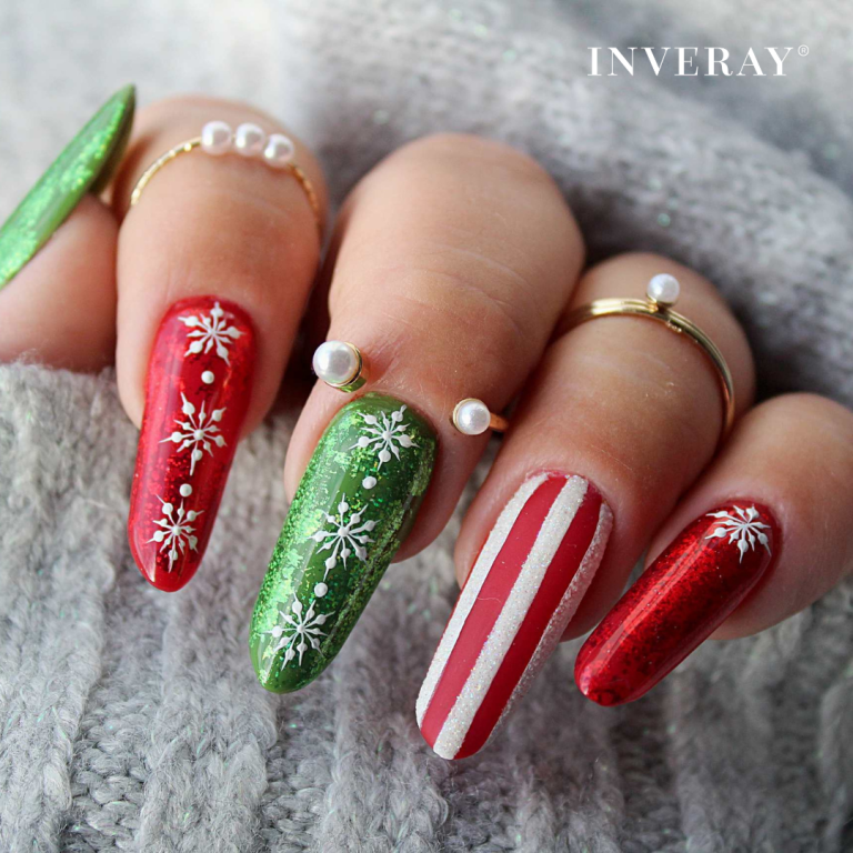 Brokatowy manicure Inspiracja 06