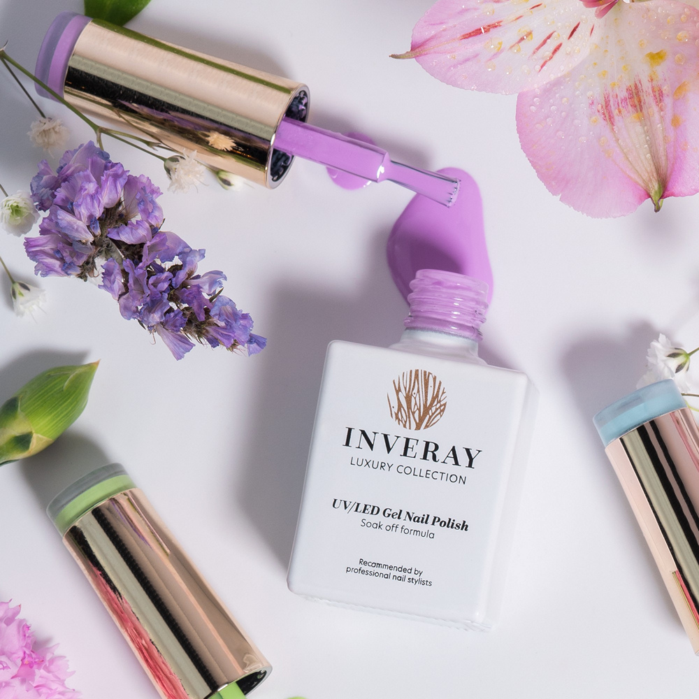 Zdjęcie katalogowe lakier zielony i fiołkowy