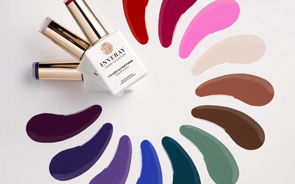 jesień paleta kolorów lakiery hybrydowe