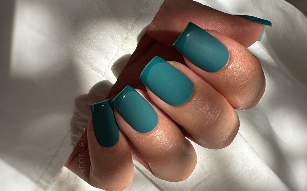 krótkie paznokcie hybrydowe na jesień