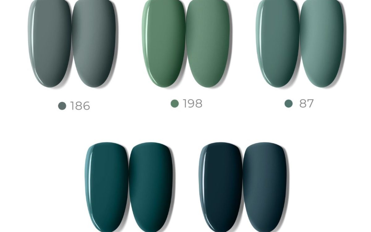 Lakiery hybrydowe odcienie zielonego