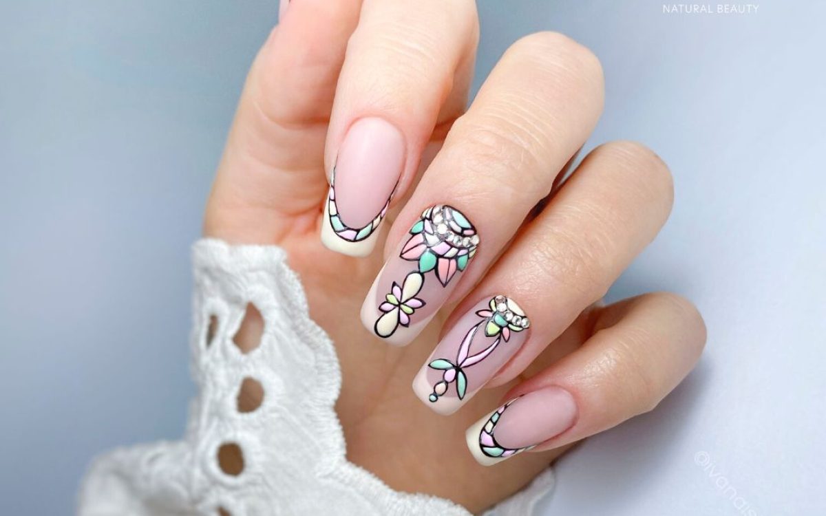 Wiosenny french i geometryczne wzory