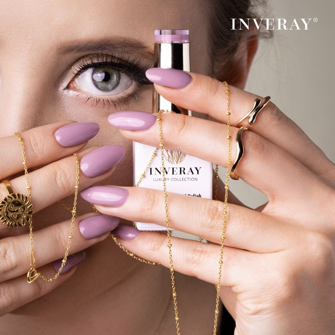 Inspiracja Nr 94, lakiery hybrydowe jessica, pastelowy fiolet, pastelowy manicure