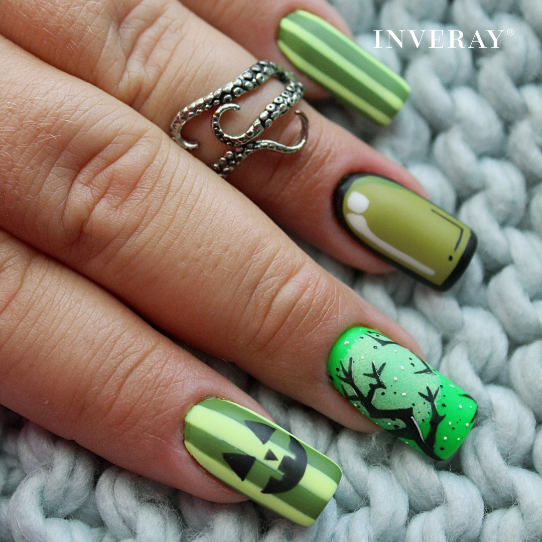Halloween nails - inspiracja 003