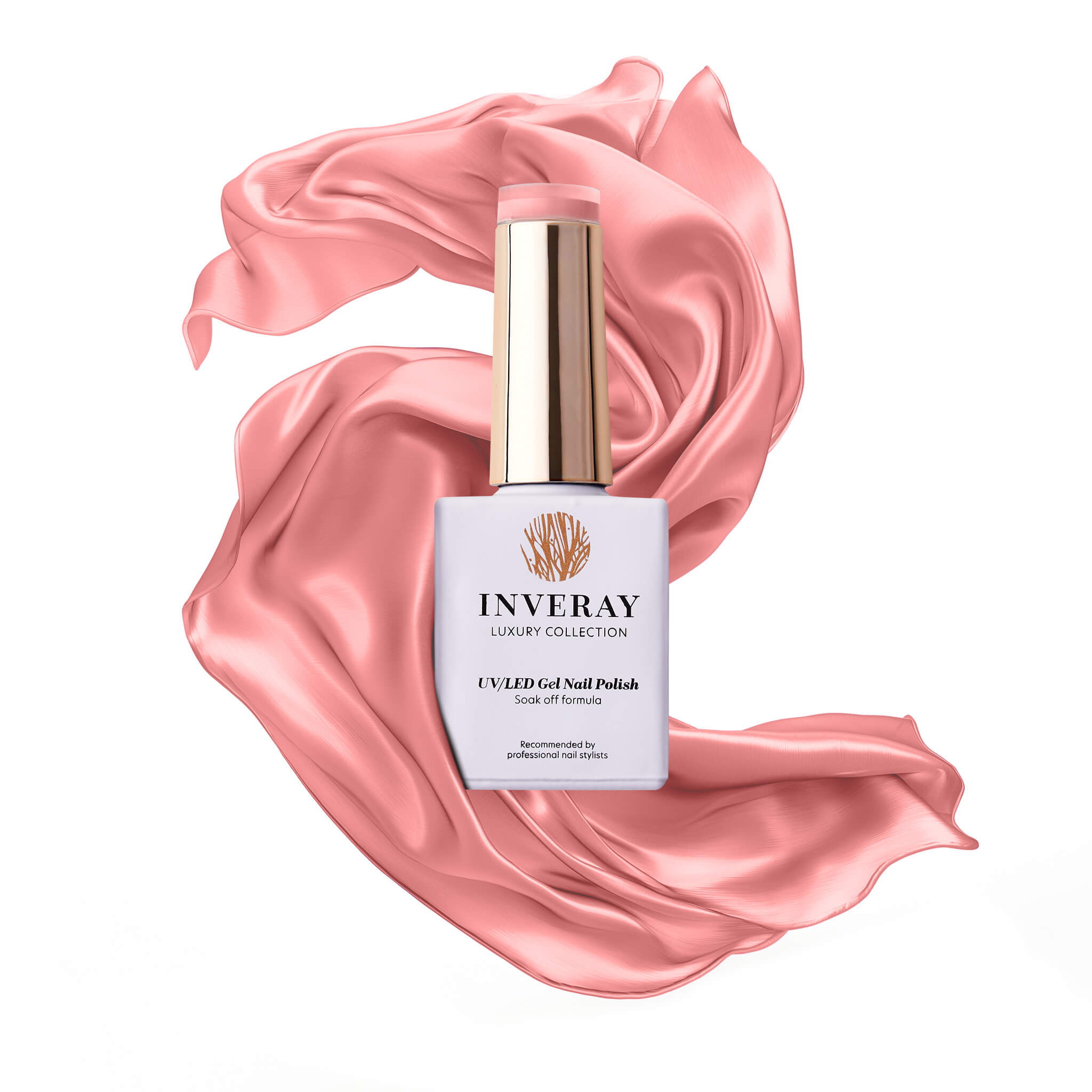 Lakier hybrydowy No. 123 - w odcieniu łososiowym - główny widok produktu