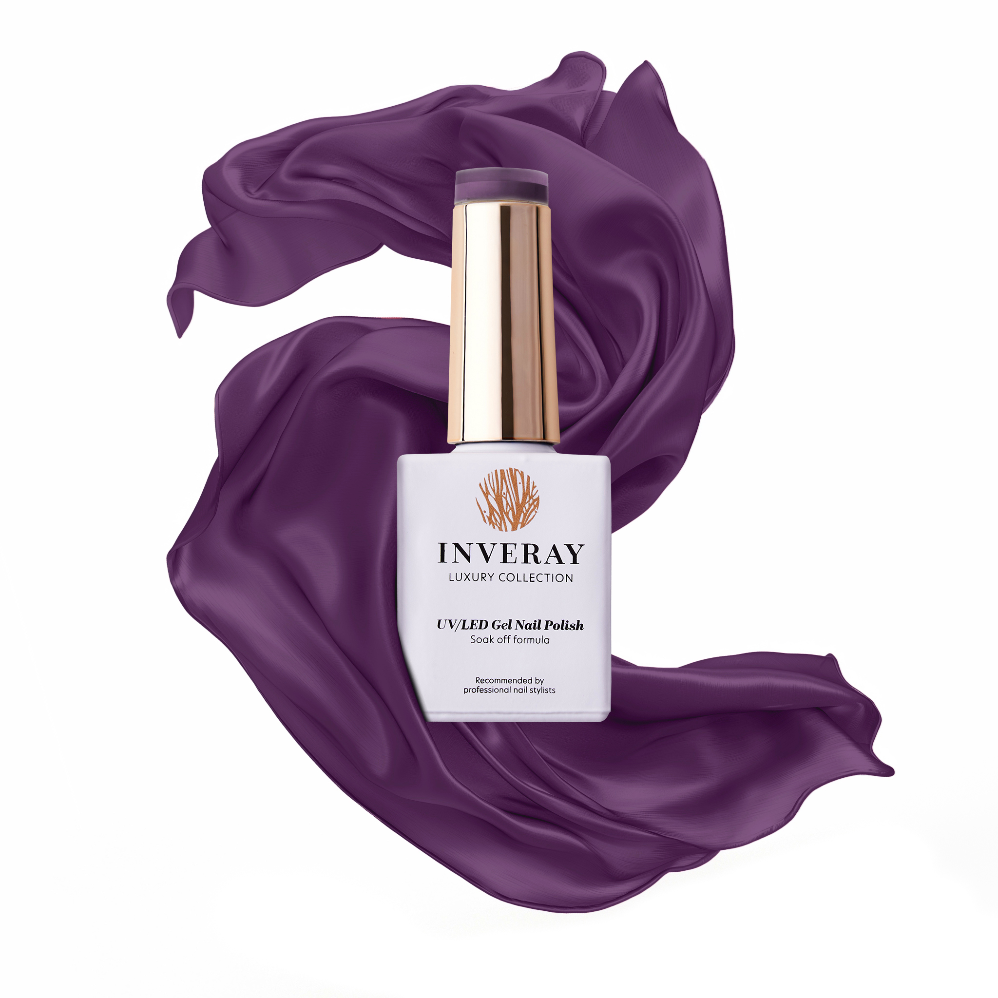 Lakier hybrydowy ciemny śliwkowy No. 180 · PLUM